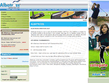 Tablet Screenshot of collegiategolf.albatross.co.in
